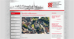 Desktop Screenshot of heimatverein-beckum.de