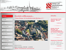 Tablet Screenshot of heimatverein-beckum.de